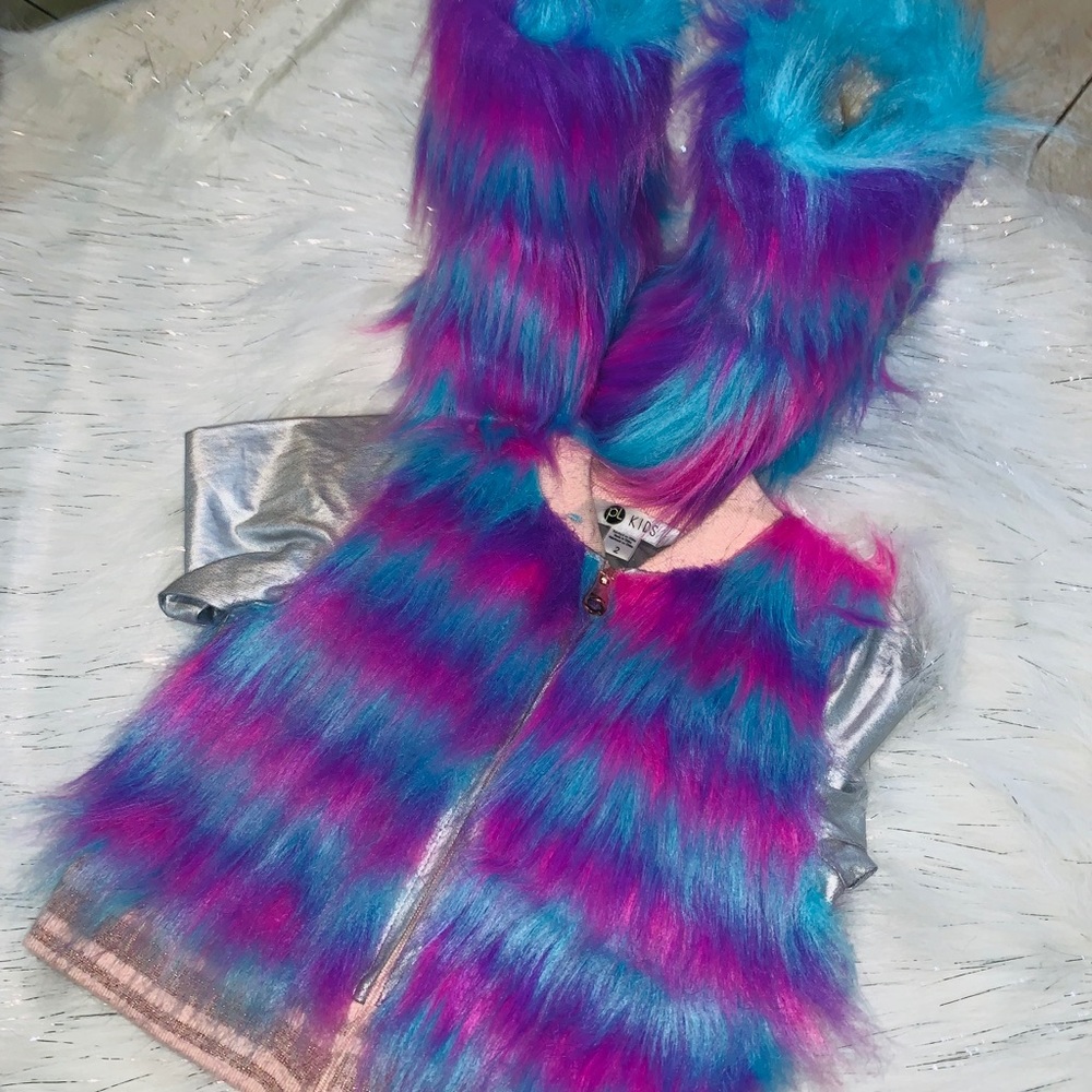 Toddler faux fur set